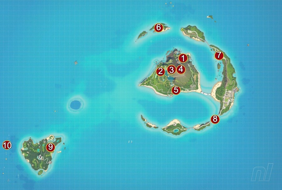 Nintendo Switch Sports Resort - Prop Plane Hibiscus Flowers