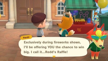 Animal Crossing New Horizons Redd's Raffle Exclusive Items