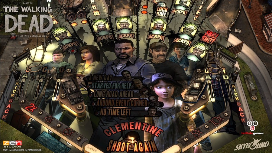 The Walking Dead Pinball Playfield Art