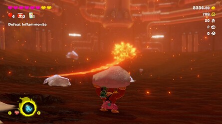 Donkey Kong Bananza Inflammonite Boss Fight