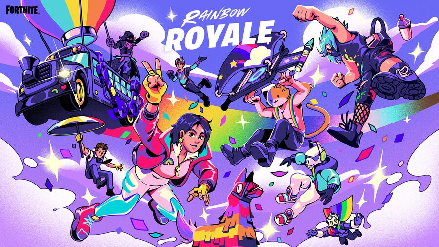 Rainbow Royale in Fortnite