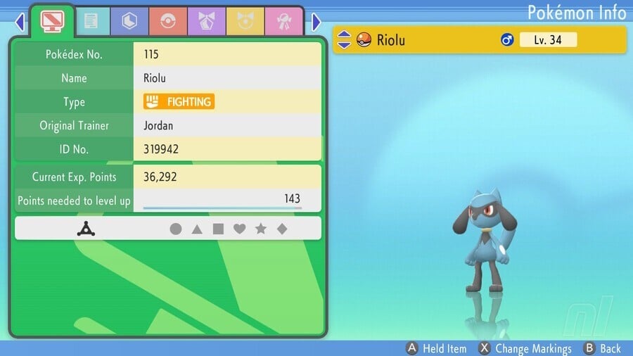 Riolu Pokémon BDSP