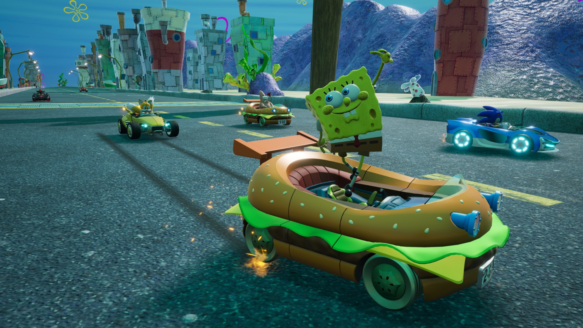 Sonic Racing: CrossWorlds Adds SpongeBob SquarePants DLC Pack on Nintendo Switch - Nintendo News Article