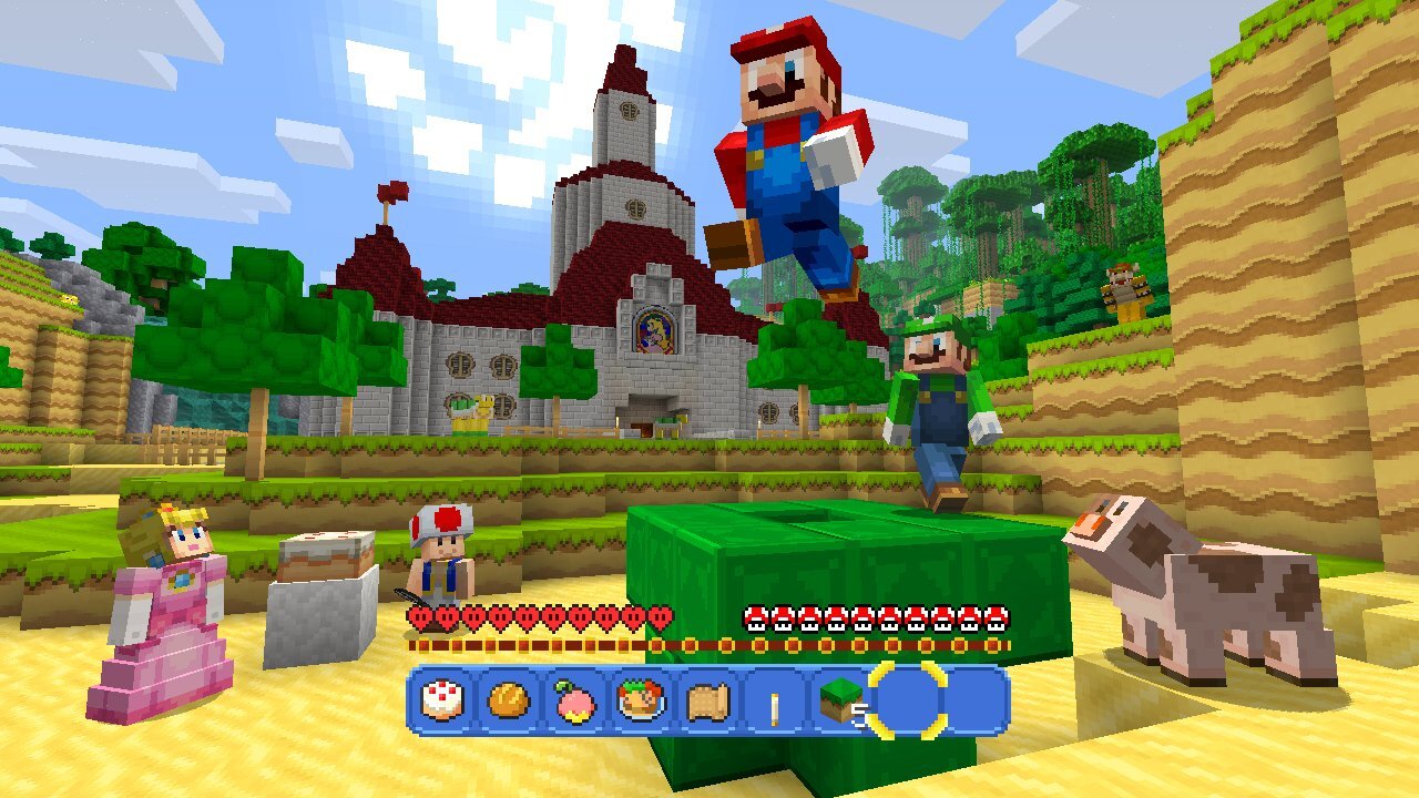 提醒：超級馬里奧混搭背包現已在Minecraft中直播：Wii U Edition