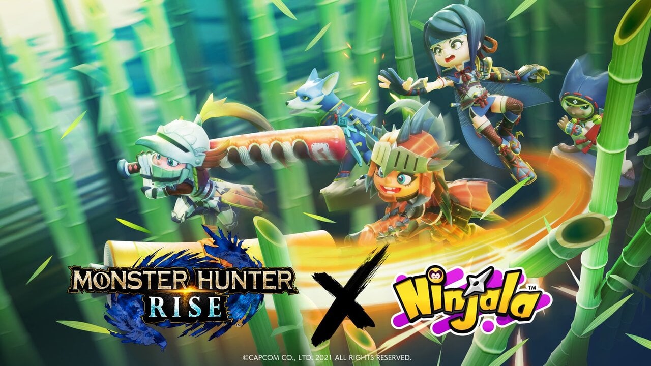 Monster Hunter Rise is the latest Ninjala crossover, and “Collab Gacha” is coming, too