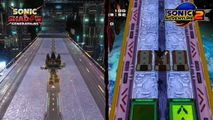 Sonic X Shadow Generations comparison Sonic Adventure 2