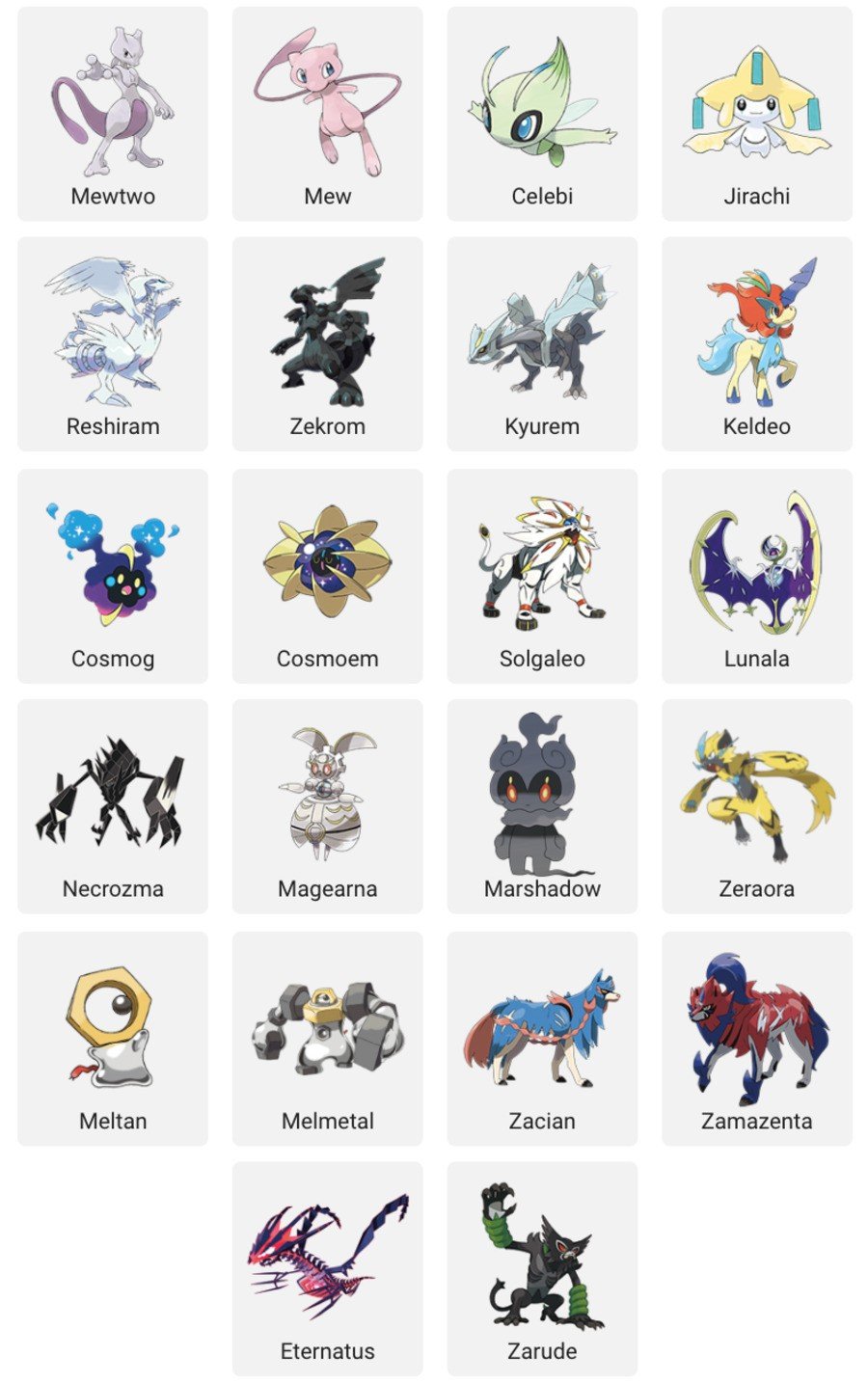 Every Single MYTHICAL Pokemon in Pokemon Sword and Shield! 