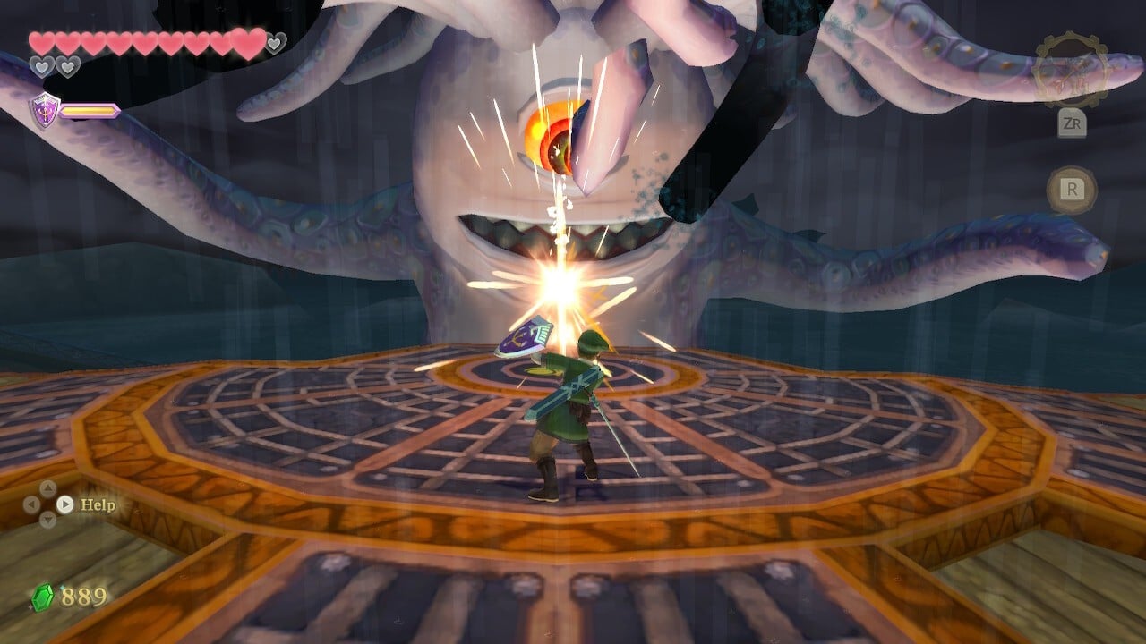 Zelda Skyward Sword HD Tentalus Boss Battle How To Beat Tentalus 