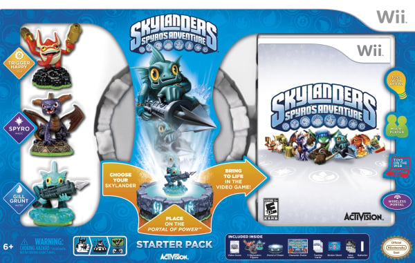 Dark Spyro Skylanders Spyro's Adventures Wii Xbox PS3 Universal Character Figure 
