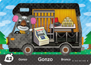 Gonzo amiibo card