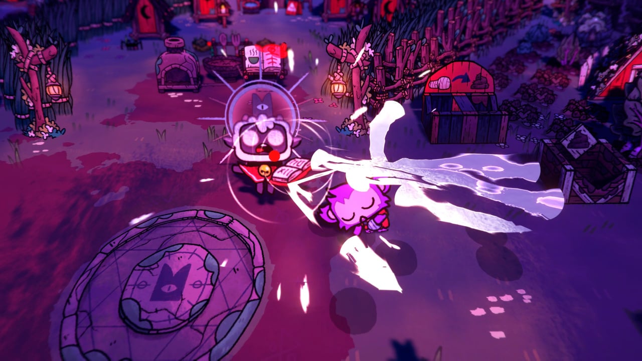 Devolver's Cult of the Lamb is an action game with sinister base building