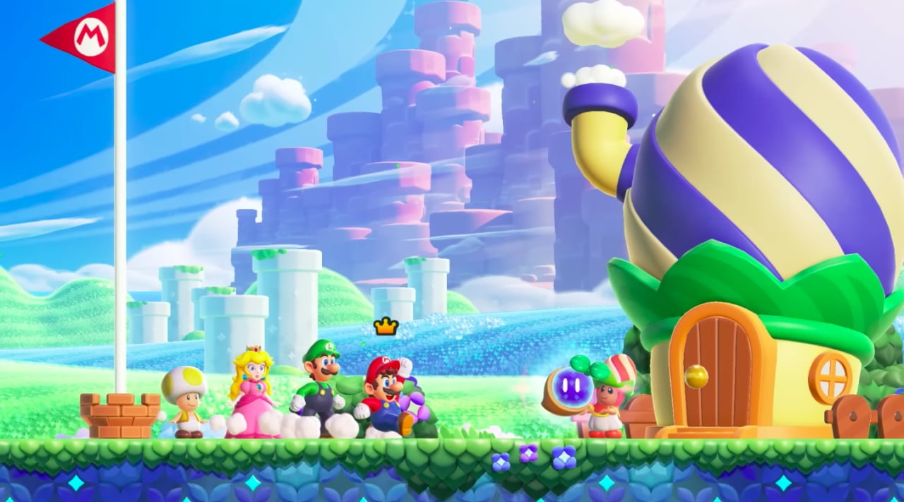 Super Mario Bros. Wonder - Bowser Jr. Reactions to Invisible Mario 