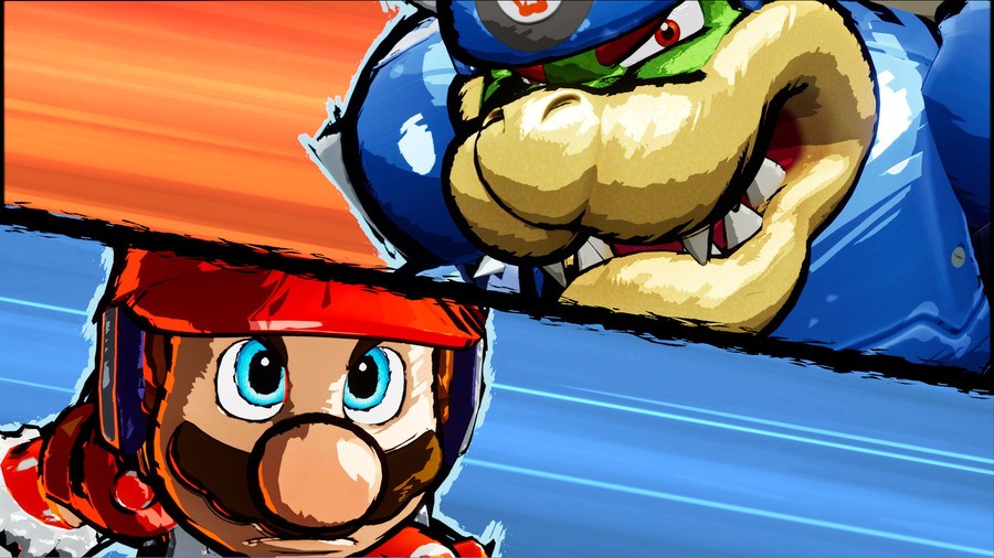 Mario Strikers Battle League Mario Bowser
