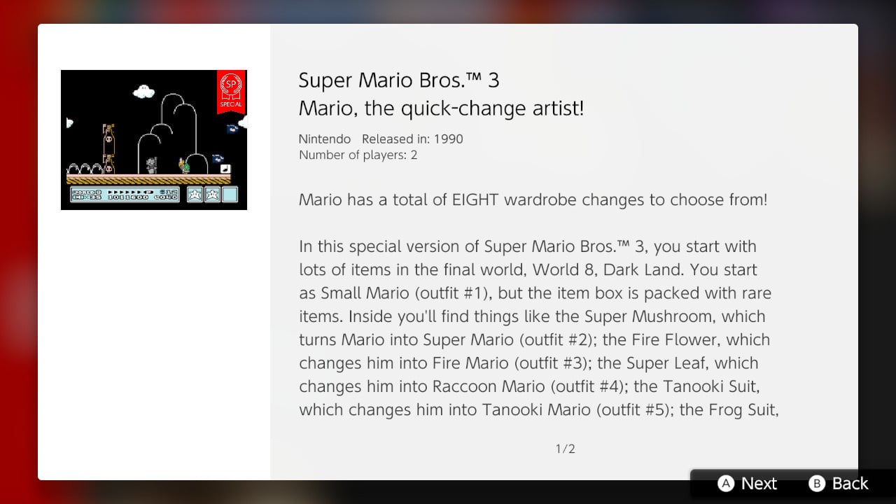 Super Mario Bros 3 Special Version Jumps Onto The Switch Online Nes Library Nintendo Life
