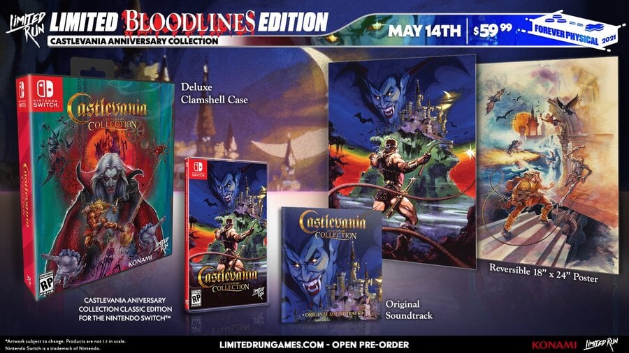 Limited Run Reveals Four Castlevania Anniversary Collection Physical ...