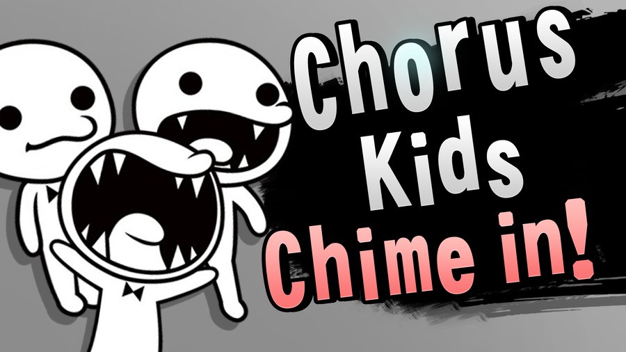 A fan-made mock-up of The Chorus Kids in Super Smash Bros.