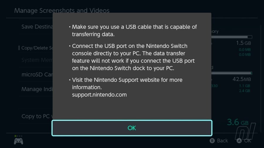 18. Troubleshooting Switch Image And Video Transfer