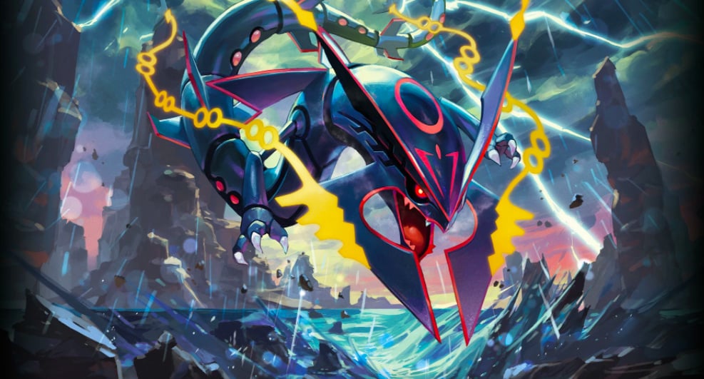 Shiny Rayquaza Event Pokemon for Pokemon OR/AS, S/M, & US/UM on Nintendo 3DS