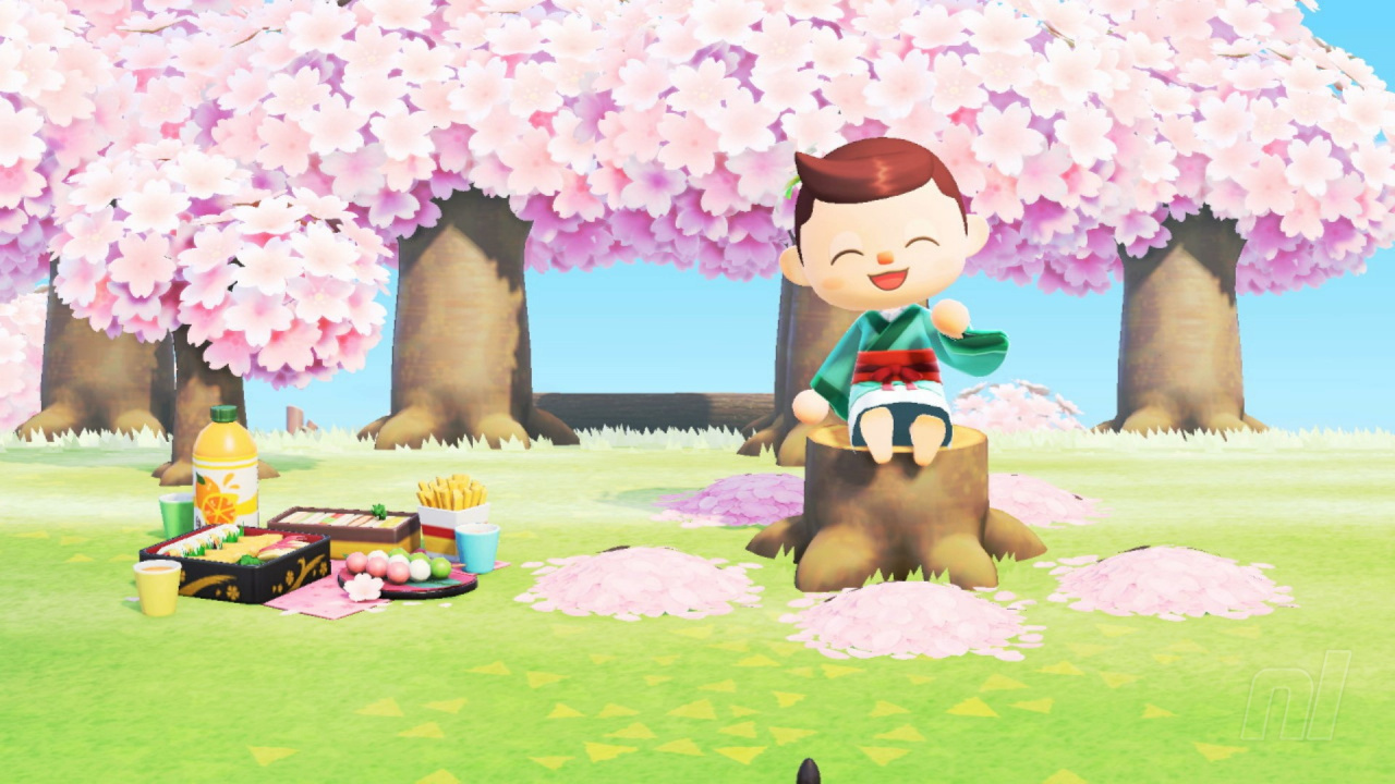 Here's How to Catch Cherry Blossom Petals in 'Animal Crossing