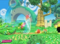 Screenshots of Kirby on Nintendo Switch Roll Into View