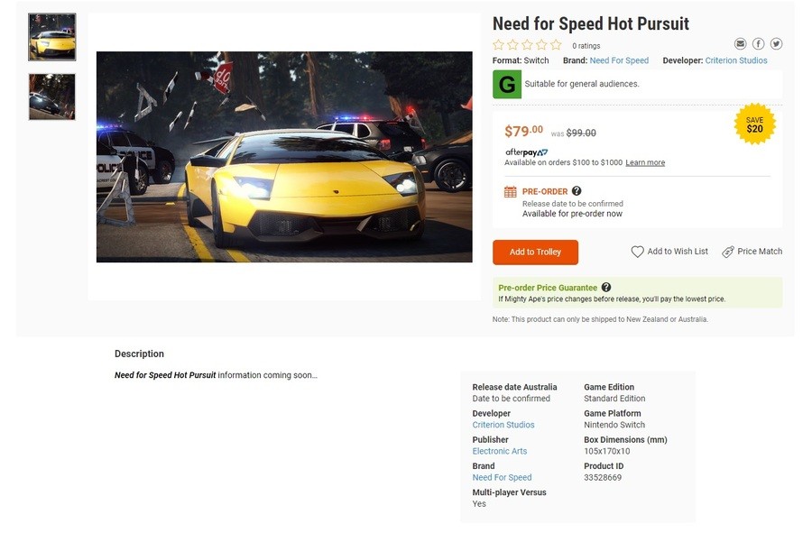 Need for Speed Hot Pursuit