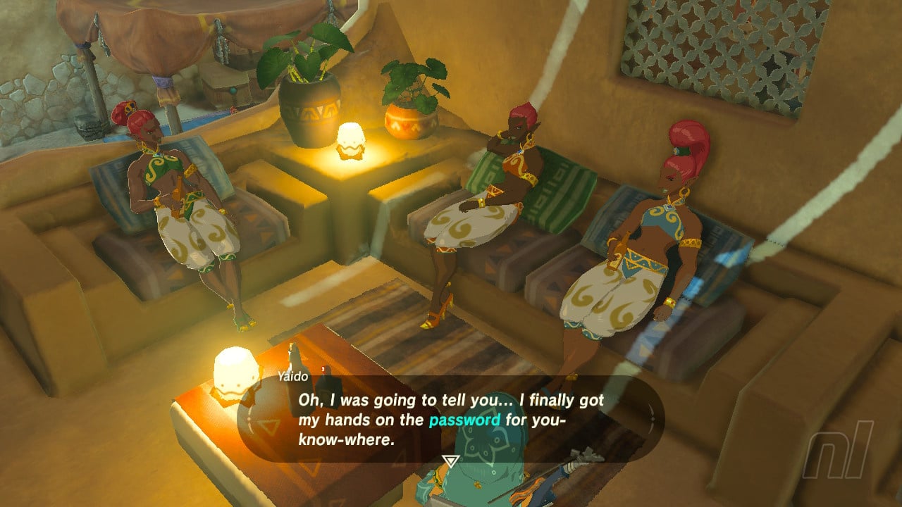 Gerudo Town Secret Shop Password - Zelda Breath of the Wild 