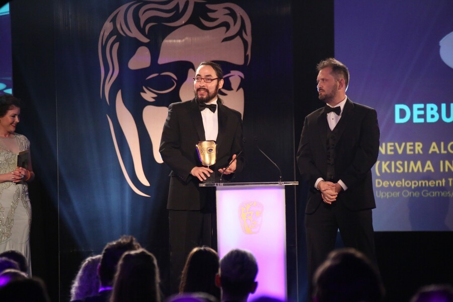 Never Alone won the Debut award (image credit: BAFTA)