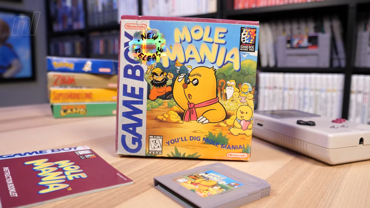 Moguranya Mole Mania Gameboy with Manual Nintendo GB