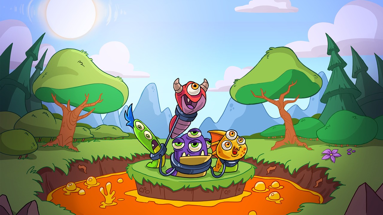 BonkersLooking CoOp Platformer Tied Together Ties Down An October