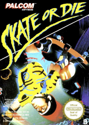Retro Skate or Die Game Poster//NES Game Poster//Video Game Poster//Vintage Game