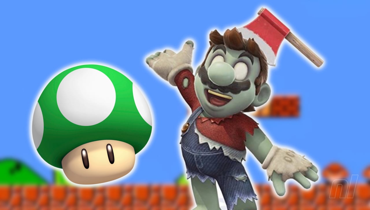 Random: 1-Up Mushrooms Apparently Grow From Mario's Lifeless Corpse