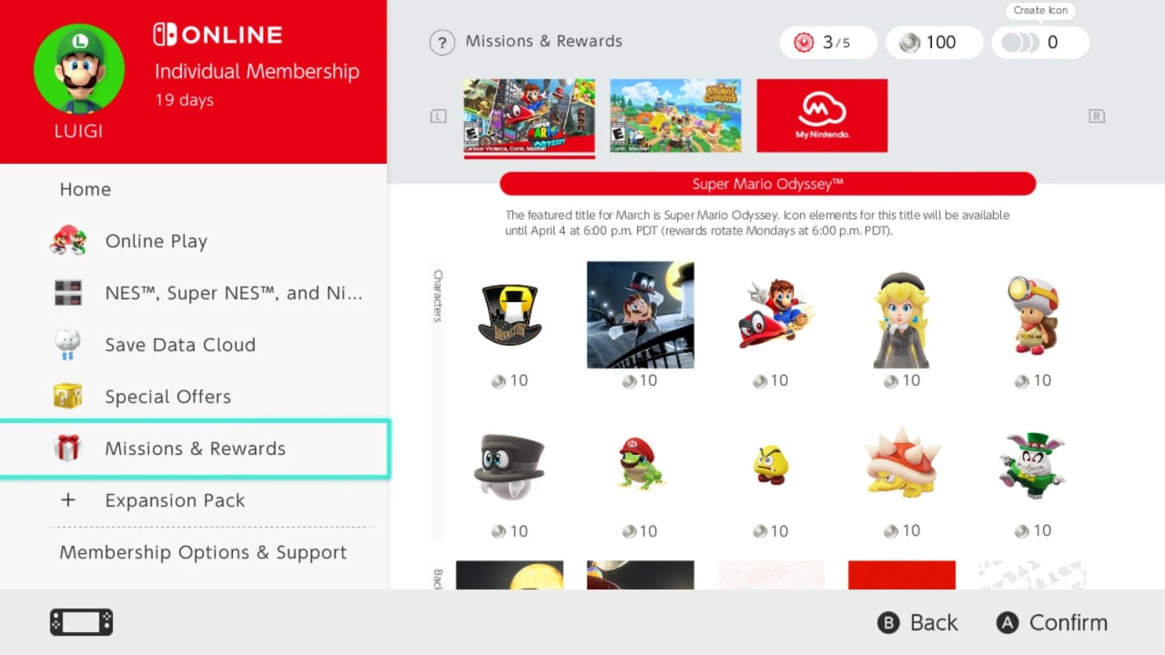 Switch Online's 'Missions & Rewards' Adds Super Mario 3D World + Bowser's  Fury Icons