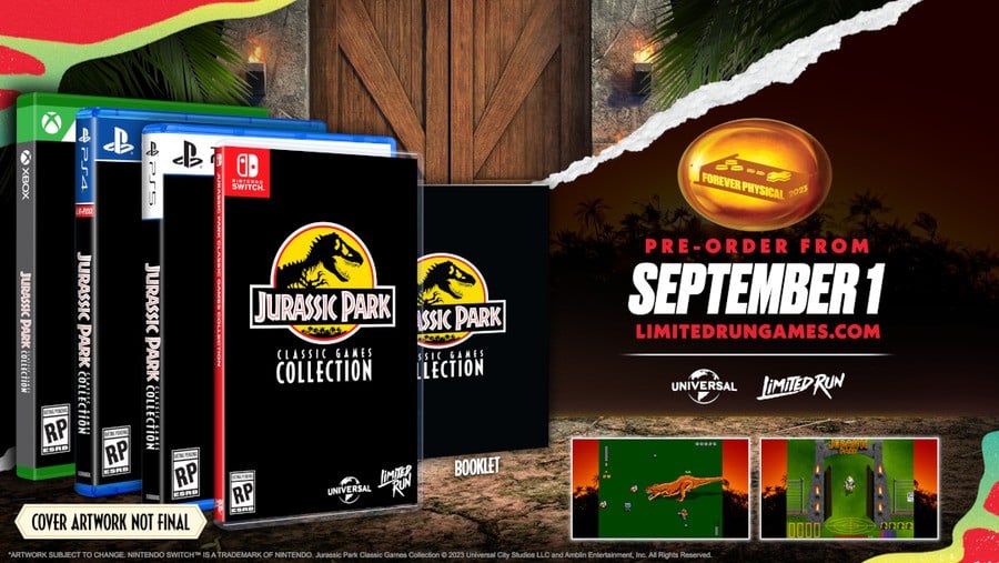 Modelo de juegos de edición limitada de Jurassic Park