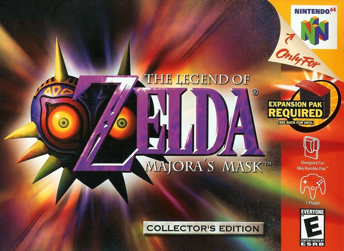 The Legend of Zelda: Majora's Mask box art.