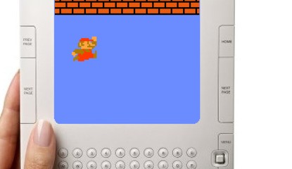 Mario Leaps Across the Virtual Pages of Kindle