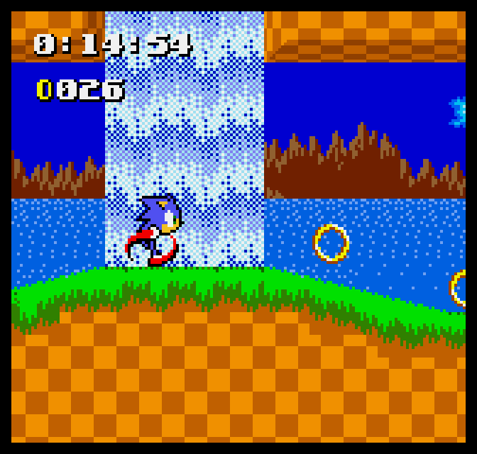 Sonic Pocket Adventure (left) and Metal Slug: 1st Mission/2nd Mission (right)