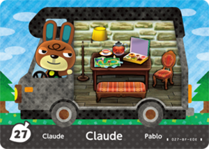 Claude amiibo card