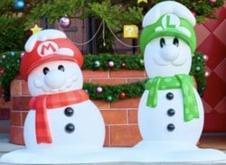 Super Nintendo World Japan Breaks Out Some Cute Festive Displays
