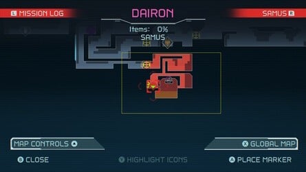 Metroid Dread Dairon Map