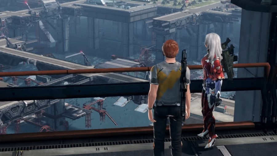 New Los Angeles in Xenoblade Chronicles X featuring Cross and Elma