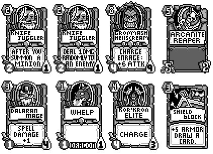 Hearthstone Game Boy Demake 3