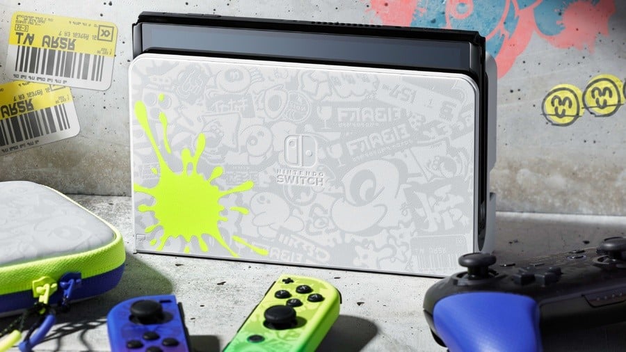 Nintendo Switch OLED Splatoon 3 Edisi Khusus