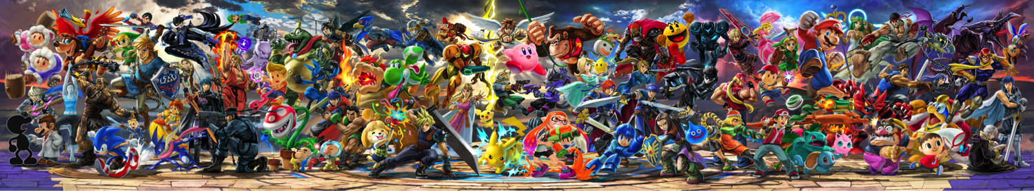 Super Smash Bros Mural Min Min