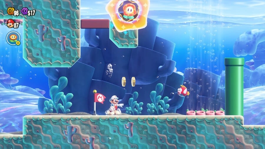 Super Mario Bros. Wonder Walkthrough: Petal Isles - Leaping Smackerel 7