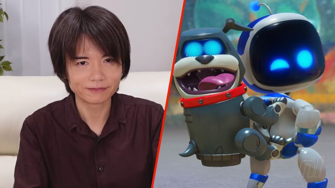 Aleatorio: Sakurai y el equipo Asobi intercambian cumplidos sobre Astro Bot