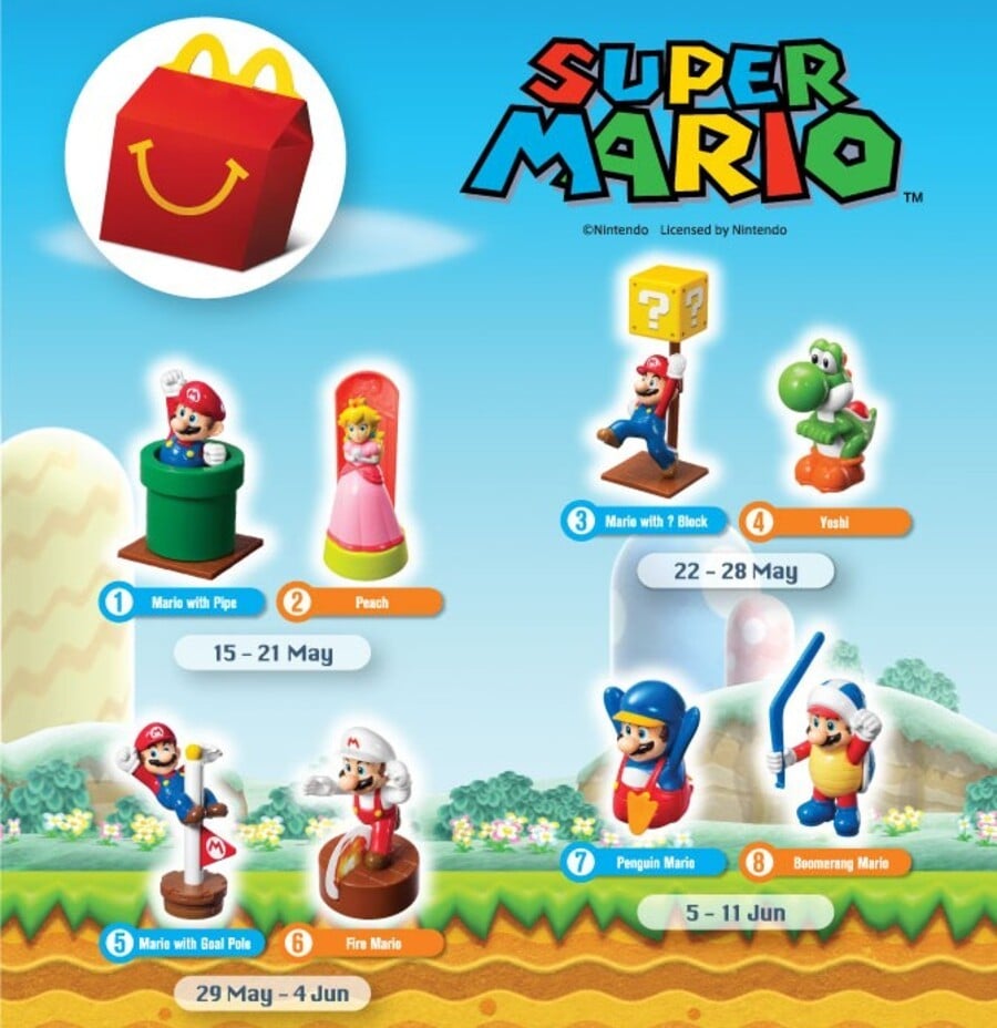 Mario Happy Meal Toys