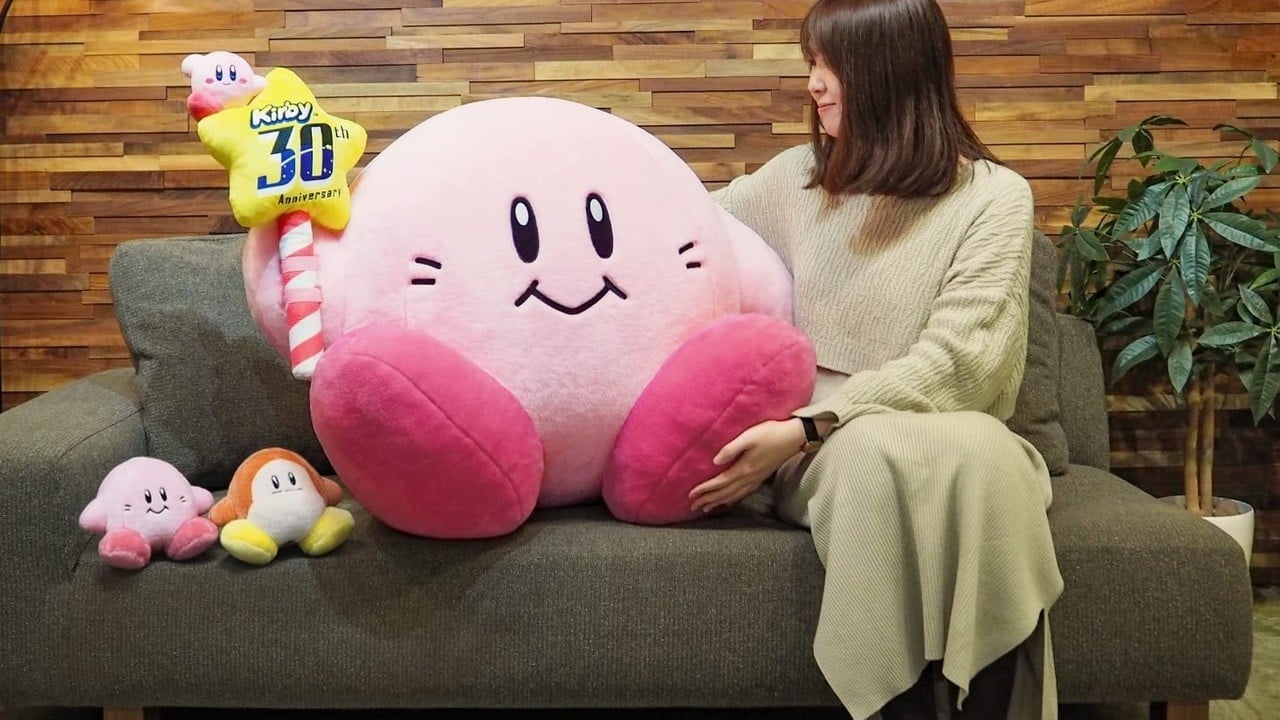 Random: Classic Kirby Goes Supersize With This Irresistible 30th  Anniversary Plush | Nintendo Life