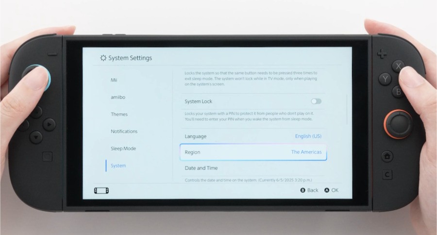 Switch 2 Settings