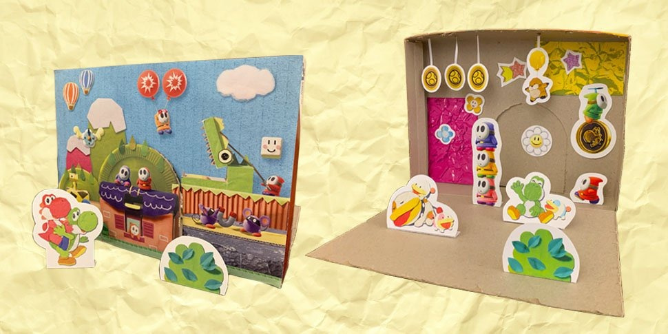Yoshi's Crafted World: Nintendo Releases Free Printable Diorama Activity on Play Nintendo