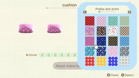 Polka-dot print patterns